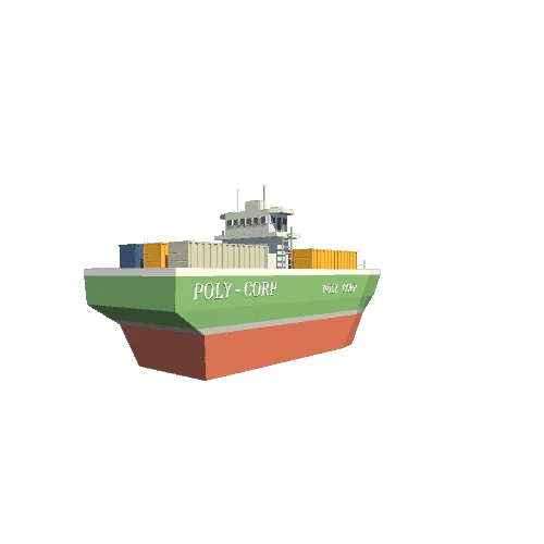 Container Ship 01 With Containers 1